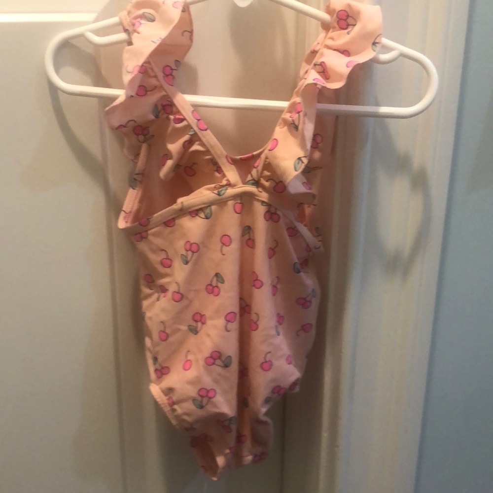 peach Egg girls one piece bathing suit
